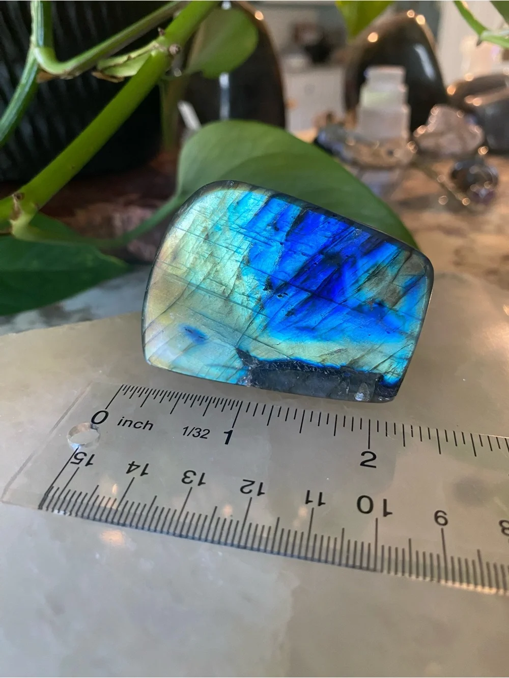 ✨ Double-Sided Blue & Gold Flash Labradorite Freeform ✨